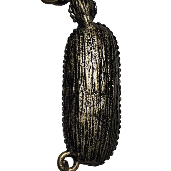 Vintage Elegant Oval Crystal Pendant Necklace Classic Fashion Jewelry Women - Picture 5 of 8